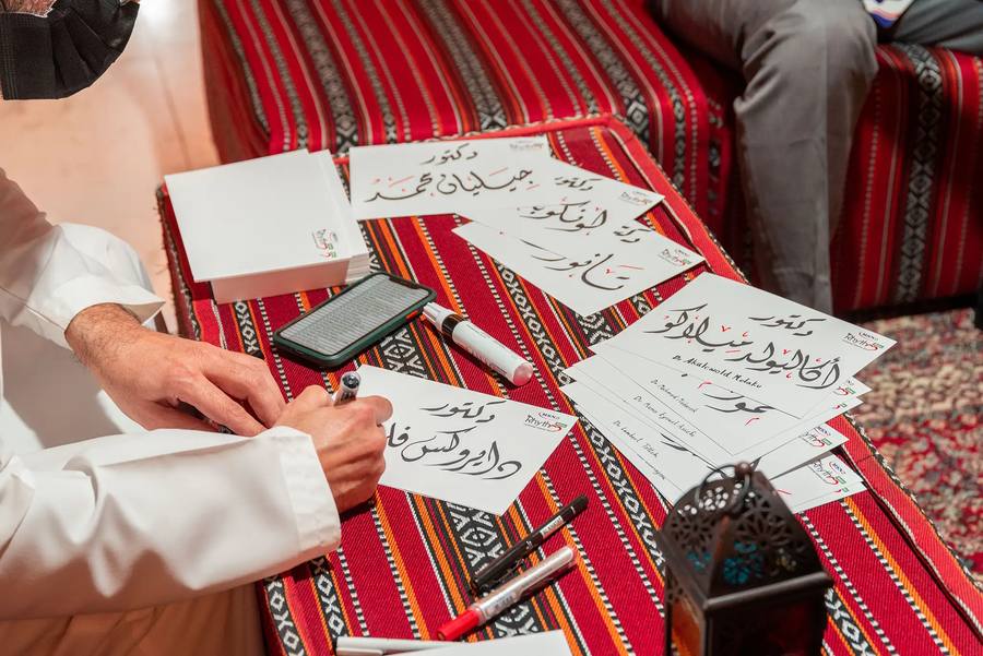 Live calligraphy activation